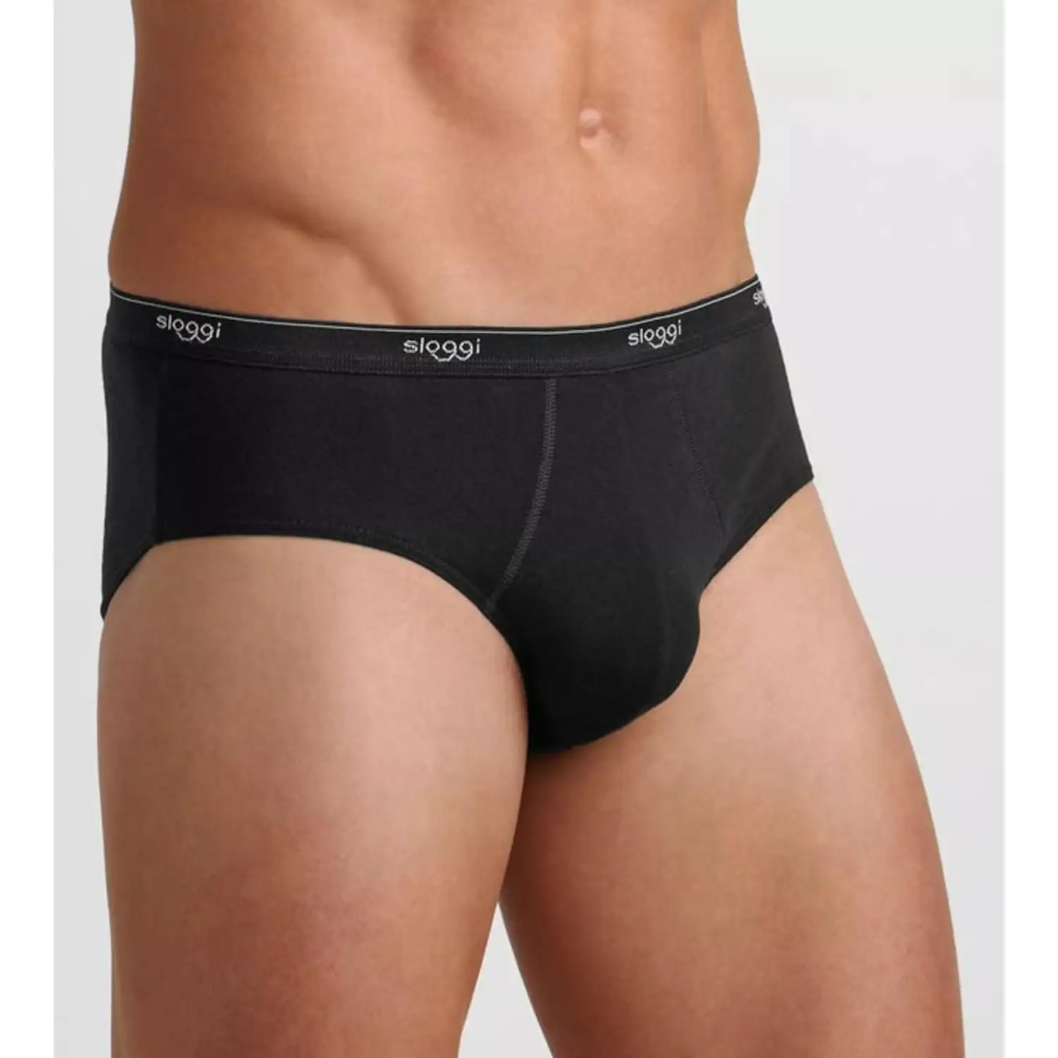 10004712-0004 sloggi men Basic Midi zwart - Afbeelding 2