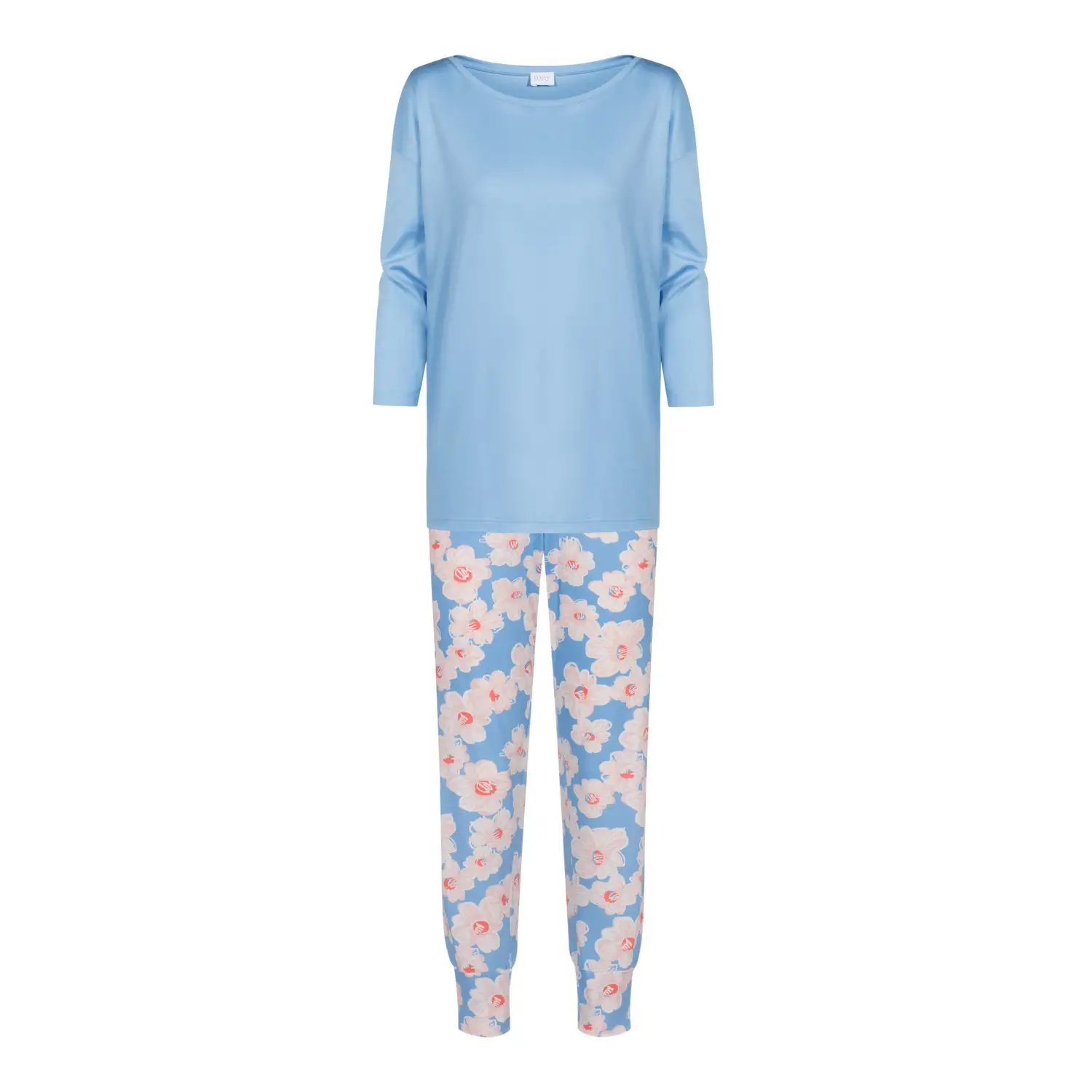 Mey 13233-544 pyjama 7/8 length, 3/4 sleeve angel blue
