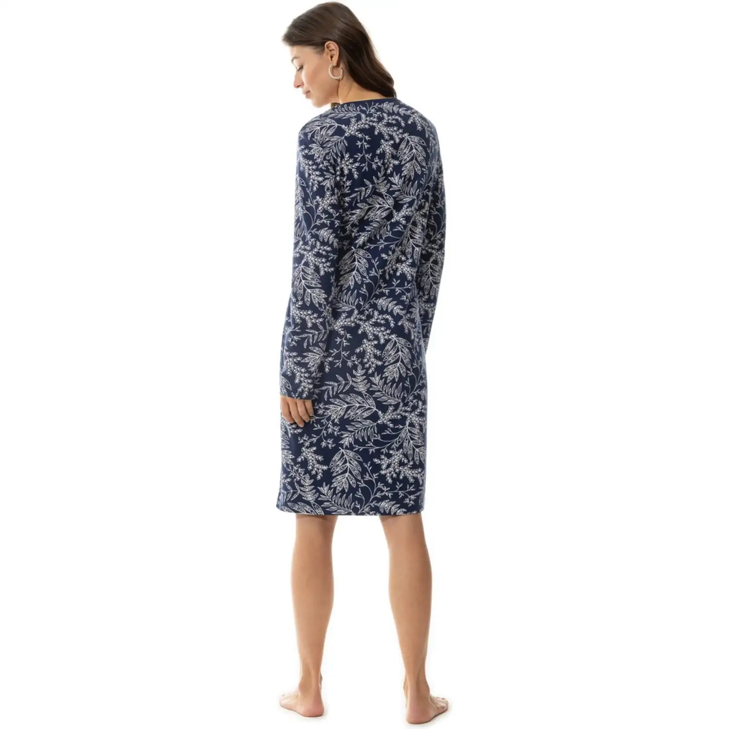 Mey sleepshirt long sleeve night blue - Afbeelding 3