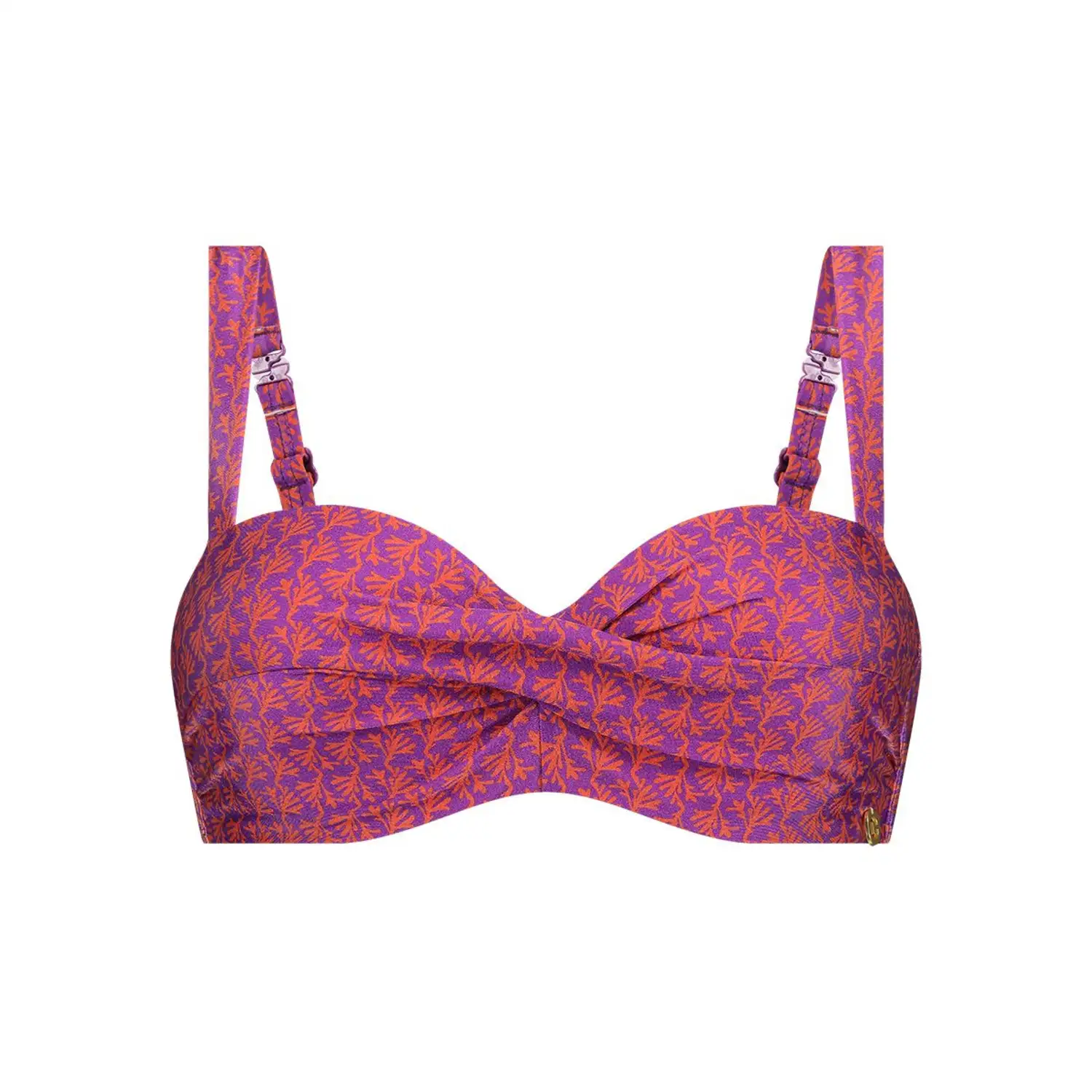 TEN CATE BEACH 60017-5068 Bikini top twisted padded wired coral