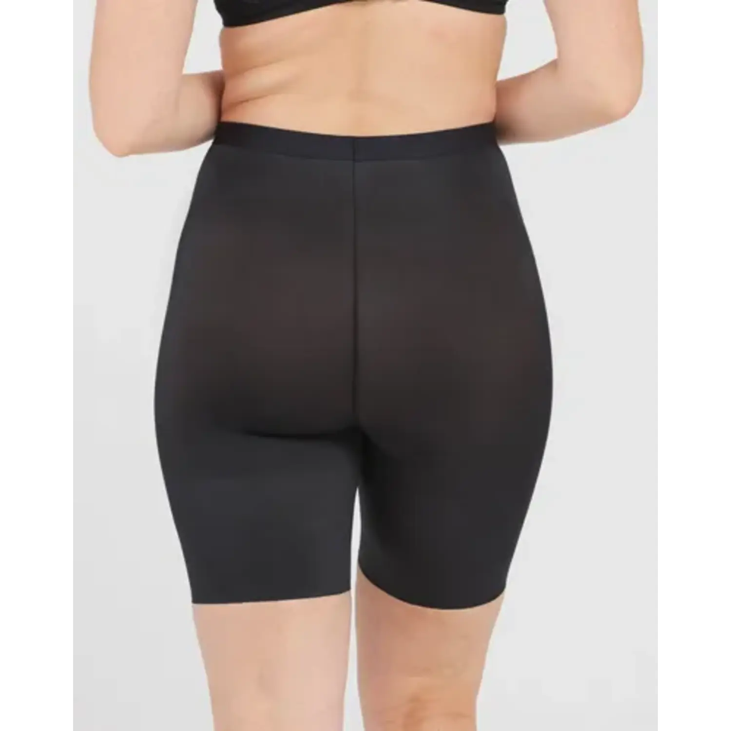10234R-VB SPANX high waisted mid thight short Very Black - Afbeelding 3