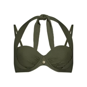 60403-2186 TEN CATE BEACH Bikini top multiway padded wired deep olive