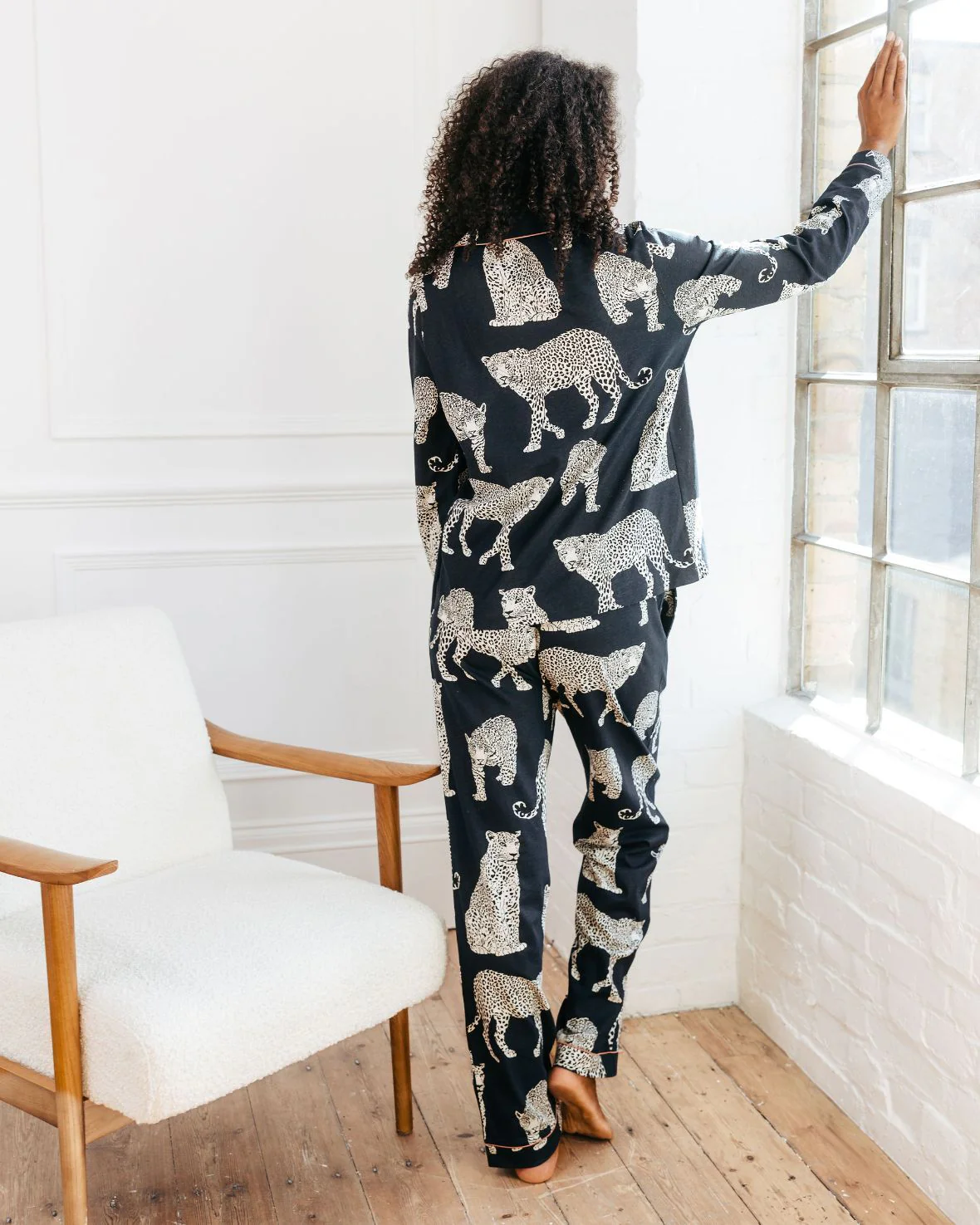 CW3007RGRA20 Chelsea Peers Button Up Long Set panter blauw - Afbeelding 2