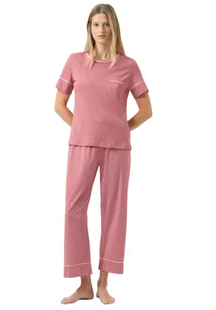 1240122-1782 Mey pyjama 7/8 lengte + korte mouw