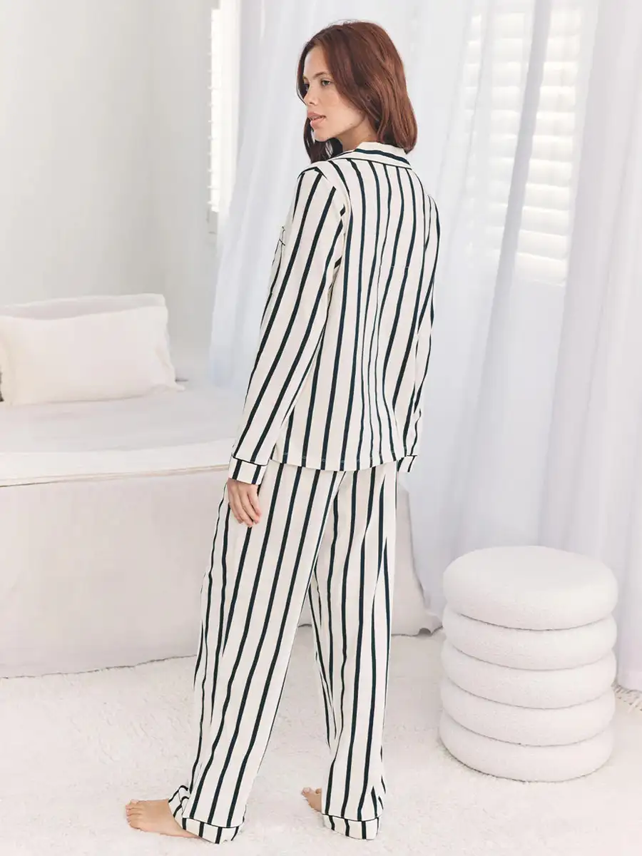 CW2007RSTP20 Chelsea Peers Button Up Long Set blauw - Afbeelding 4