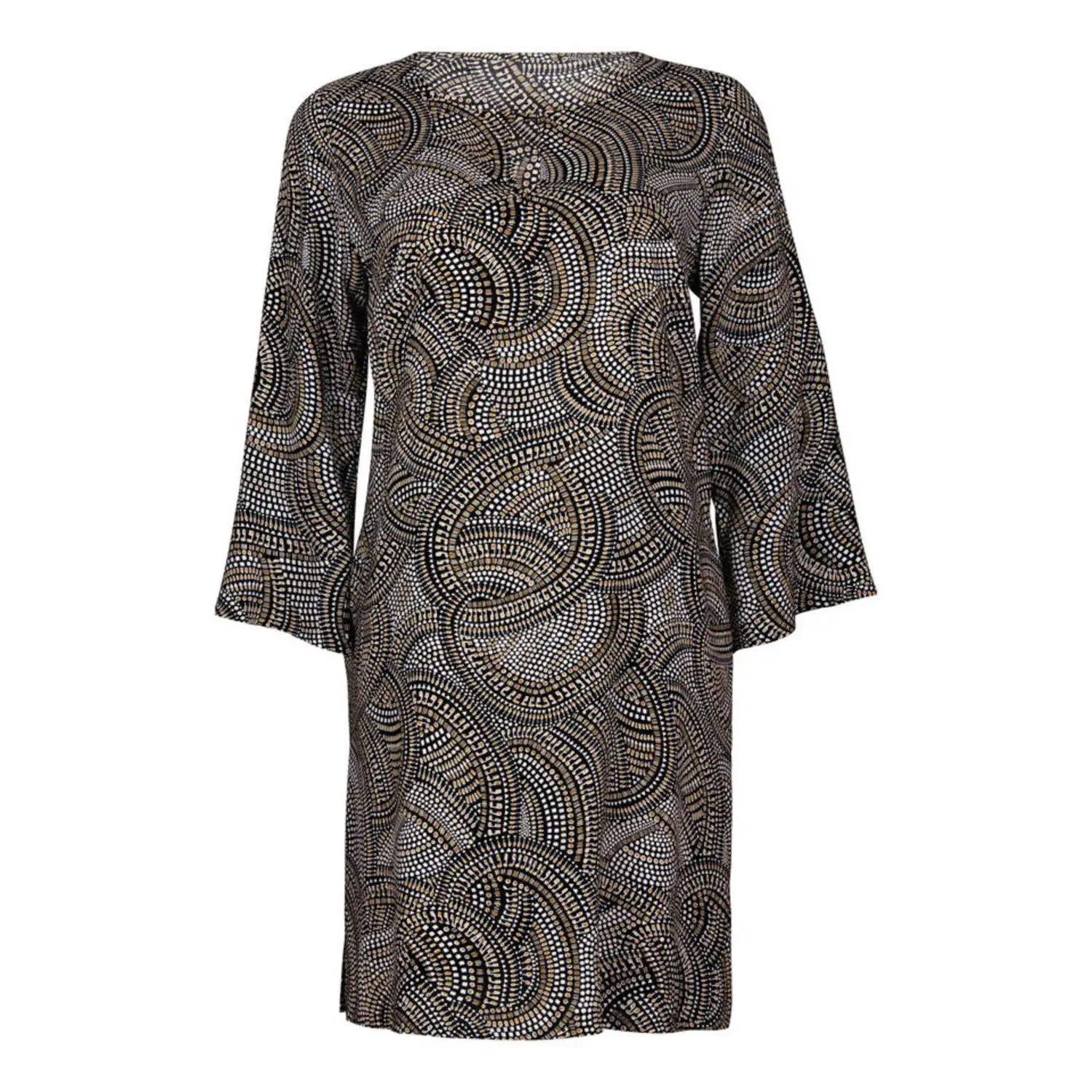 8112-420 ANITA tuniek zwart-goud (medium)