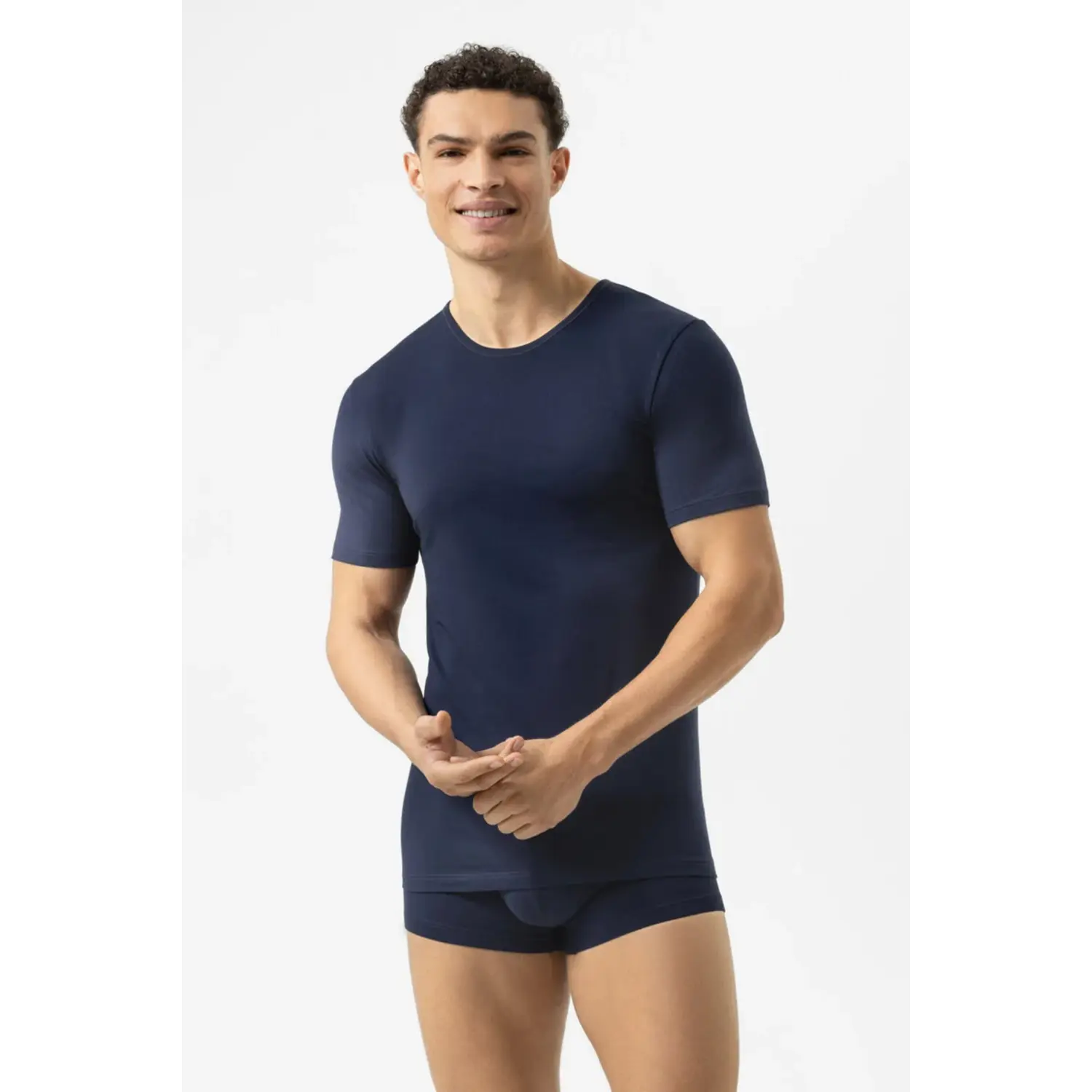 46002-668 Mey Functionals Shirt 1/2 Arm yacht blue - Afbeelding 4