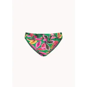 212A-702 CYELL BOTTOM Mid waist Floral Forest