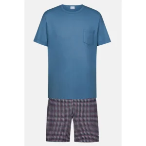 Mey 33062-600 pyjama short pant, short sleeve baltic ocean