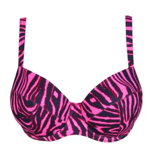 4013716-HPZ Primadonna Swim MALABO voorgevormde bikinitop hot pink zebra