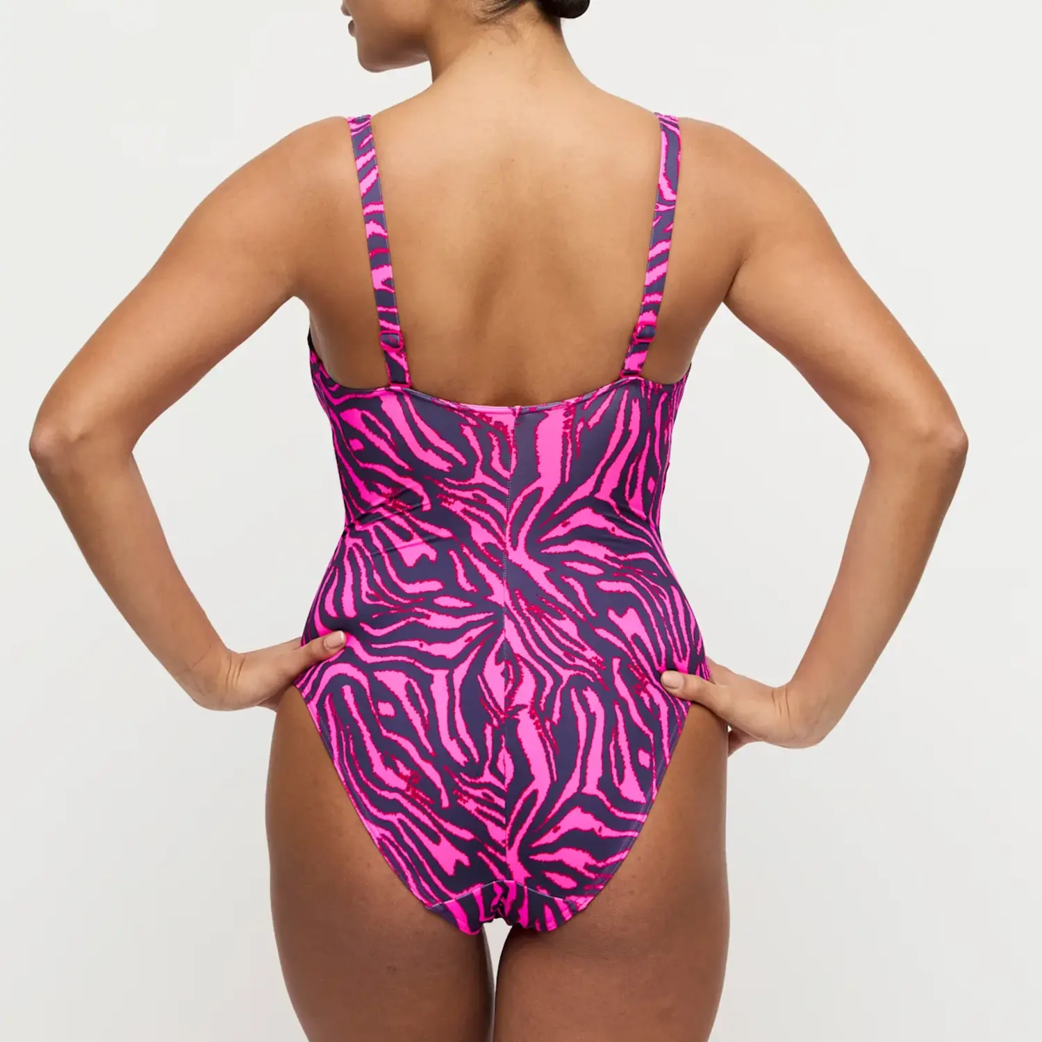 4013737-HPZ Primadonna Swim MALABO badpak hot pink zebra - Afbeelding 3