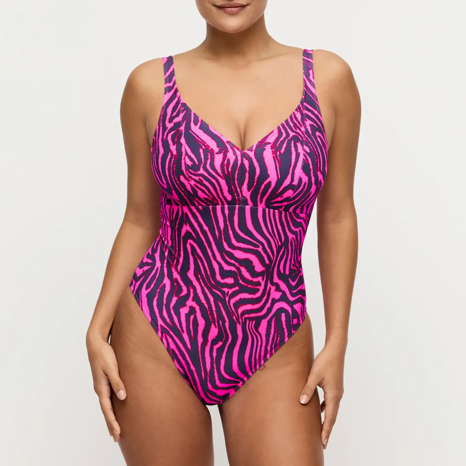 4013737-HPZ Primadonna Swim MALABO badpak hot pink zebra - Afbeelding 5