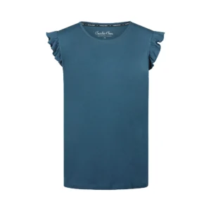 59106-38 Charlie Choe boxy t-shirt km blauw