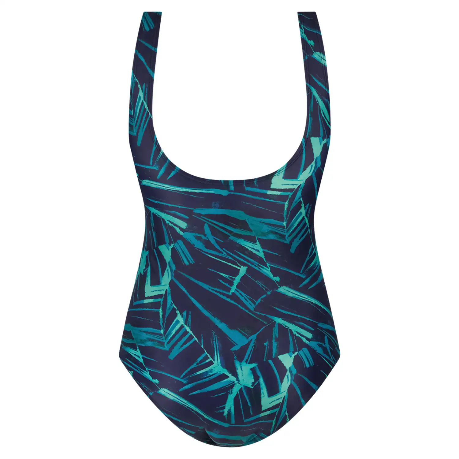 60655-6205 Ten Cate Swim Swimsuit soft cup shape painted leaves - Afbeelding 2