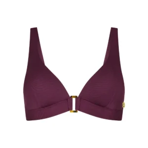 60661-1452 Ten Cate Swim Bikini top triangle buckle push-up wine red