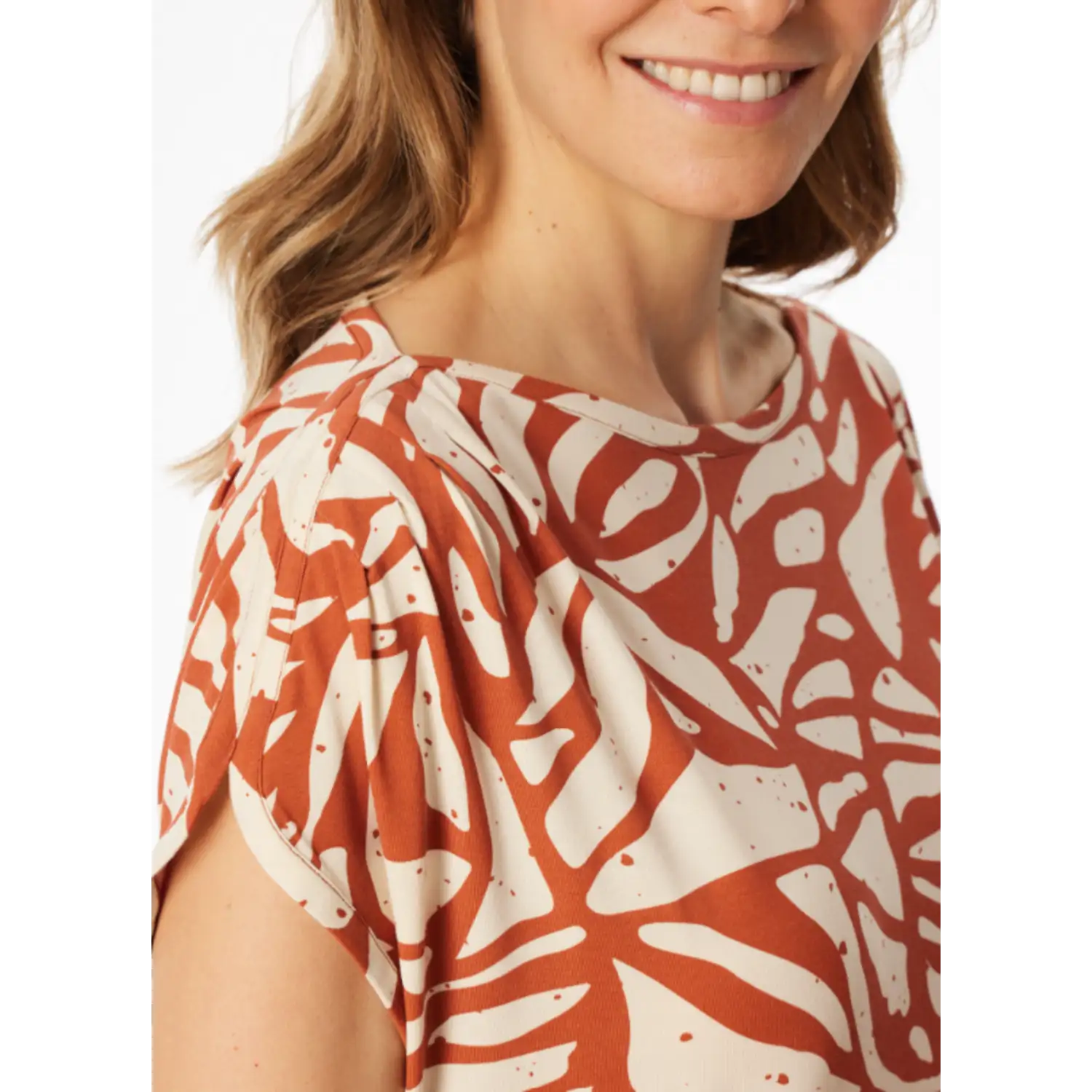 183598-532 schiesser dames nachthemd km terracotta - Afbeelding 2