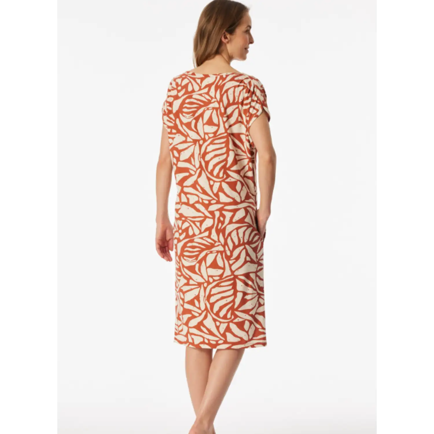 183598-532 schiesser dames nachthemd km terracotta - Afbeelding 4