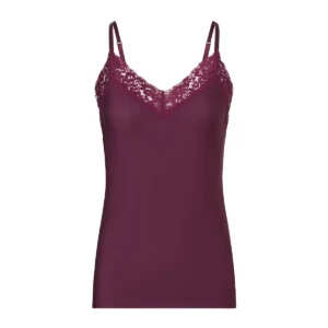 32526-6247 TEN CATE SECRETS Spaghetti top lace cherry burgundy