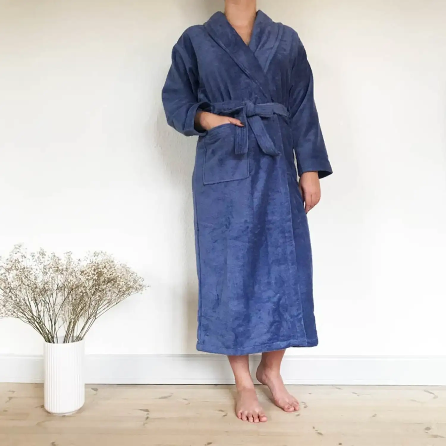 Greve-middle blue JBA badjas middle blue
