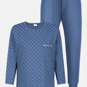 1240143-1820 Mey Polka dreams pyjama 7/8 broek 3/4 mouw midnight blue