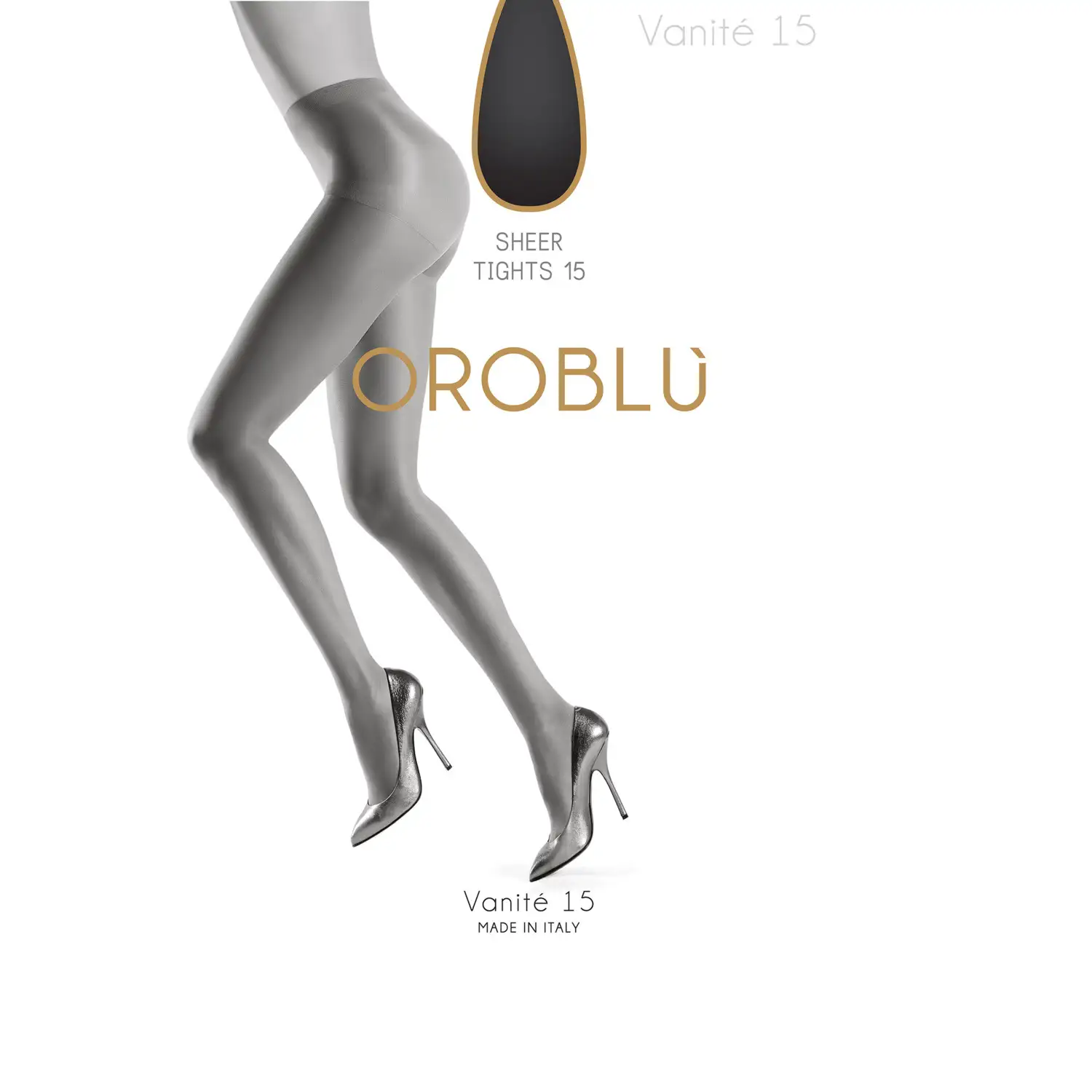 VOBC01125-9999 Oroblu Panty Vanite 15 den black (M) - Afbeelding 3