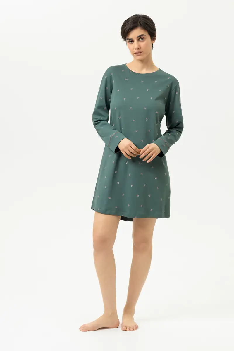 1230169-1817 Mey sleepshirt long sleeve secret forrest - Afbeelding 2