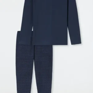 181922-861 Schiesser pyjama donkerblauw