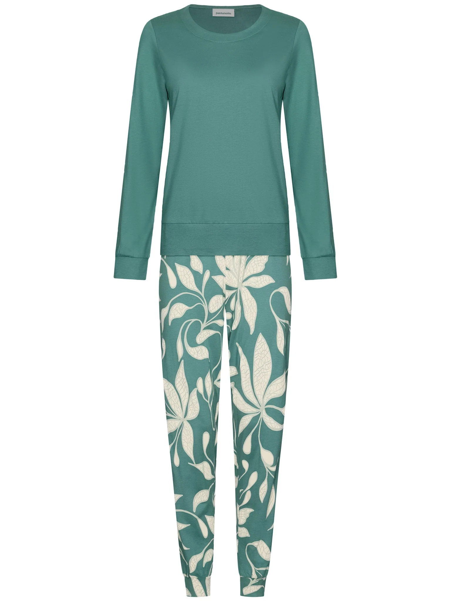 121262-124-2 Pastunette dames Pyjama lsl groen