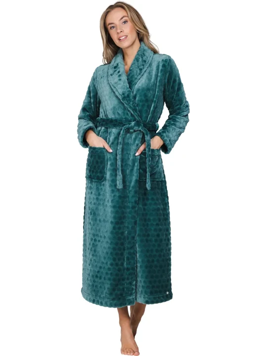 171262-132-1-720 Pastunette Morning gown lsl 130cm groen - Afbeelding 2