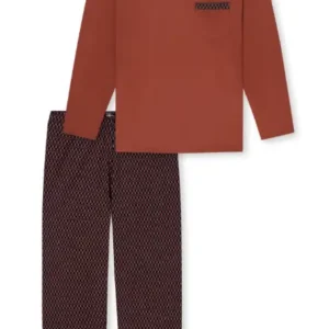 180262-614 Schiesser heren lsl pyjama koperkleurig